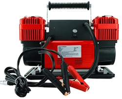 Compressore d'aria oilless ventilato a due cilindri per veicoli fuoristrada